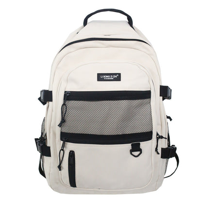 Japanese cool retro workwear backpack Korean version Harajuku ulzzang high school male college student school bag female backpack 