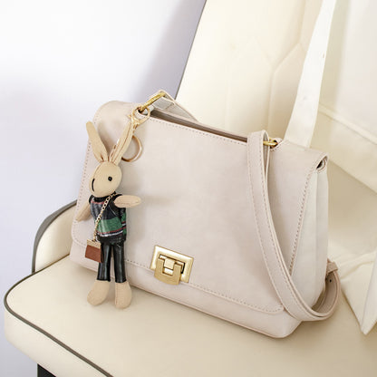 Fashion cross-body small bag women's color matching handbag casual fashion shoulder bag 2023 spring new small square bag 