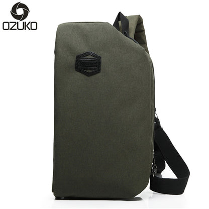 ozuko new chest bag men's sports casual shoulder bag men's single shoulder crossbody small bag factory direct sale