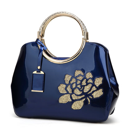 2023 New Fashion Patent Leather Handbag Women's Bag Glossy Women's Bag Shoulder Crossbody Bag Factory Direct Supply Wholesale Bags 