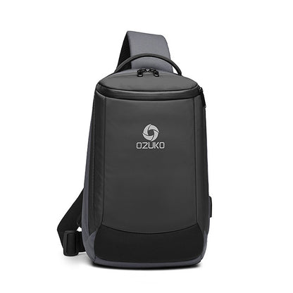 ozuko spot wholesale cross-body shoulder bag sports casual men's shoulder bag outdoor fashion trend chest bag for men 