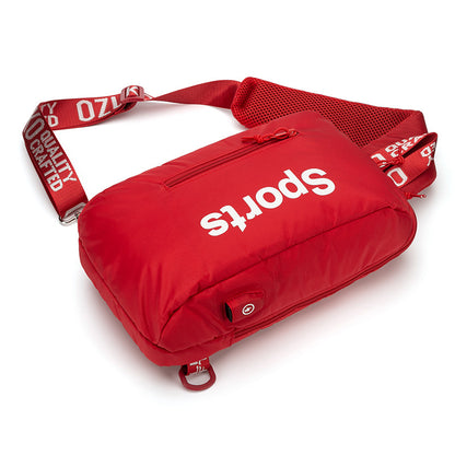 ozuko new student shoulder bag trendy brand men's and women's crossbody bag Korean style sports trendy chest bag mini crossbody bag 