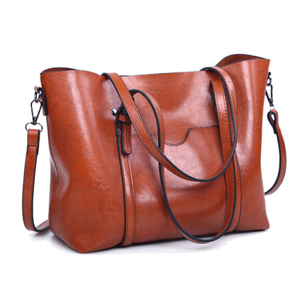 Women's Bags 2023 Spring and Summer New Fashion Simple Tote Bag One-shoulder Diagonal Casual Women's Bag Large Capacity Bucket Bag 