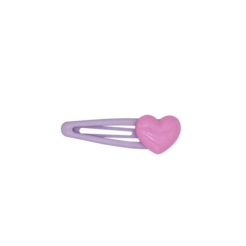 Sweet sister love hairpin children's hairpin BB clip cute side clip bangs broken hairpin primary school students hair accessories children's headdress 