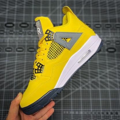Putian Shoes Factory Wholesale Standard Pure AJ4 White Cement Hot Lava Wing Sports Men's Shoes Actual Basketball Sneakers 