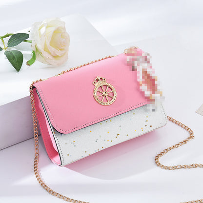 Women's bag wholesale spring and summer new Korean style versatile crossbody bag shoulder fashion chain bag mobile phone bag coin purse 
