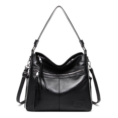 Cross-border bags, women's large-capacity tote bags, European and American simple portable shoulder bags, fashionable cross-body large bags, one-piece drop shipping