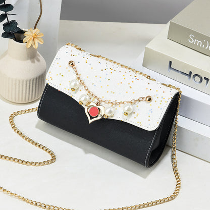 Bags for women, new foreign trade single shoulder small square bag, trendy Korean style student bag, fashionable and versatile crossbody ladies chain bag 