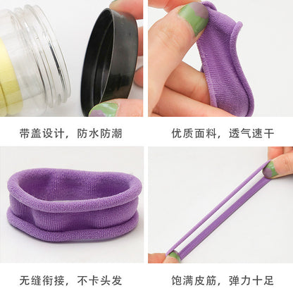 Korean version of 20 canned high-elastic head rope simple temperament girl Sen Department towel ring seamless rubber band wholesale 