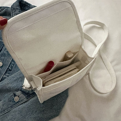 Popular women's bags 2023 new shoulder bag Korean style fashionable simple canvas bag crossbody bag foreign trade dropshipping 