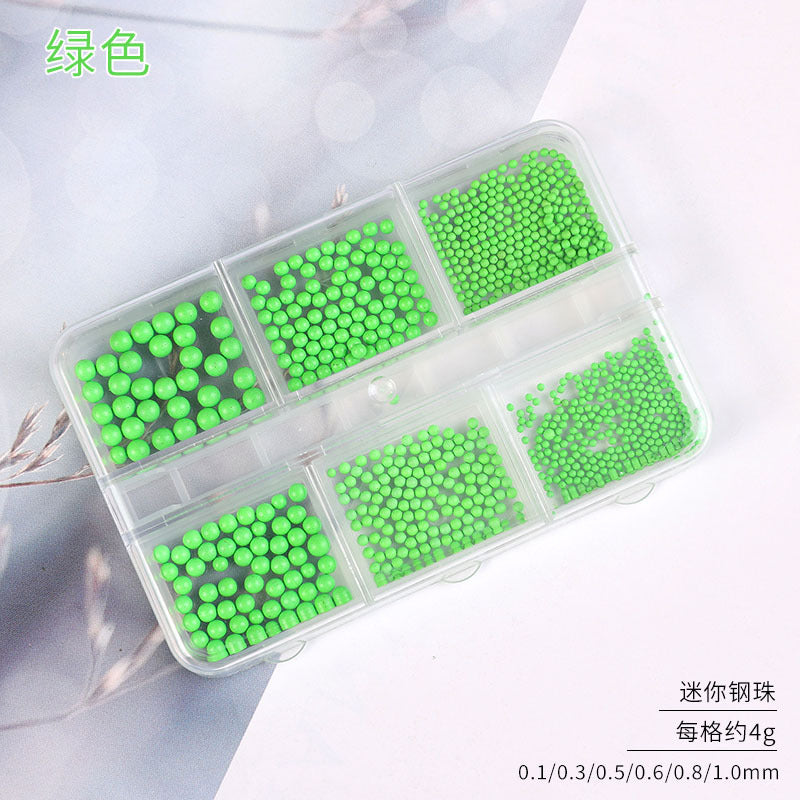 Nail Art Accessories Internet Celebrity 2023 New Mixed Pearl Flowers Flat Bottom Diamond Steel Beads Gold Foil as Nail Decorations 