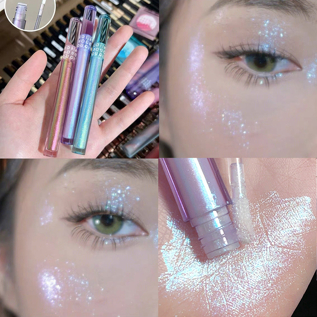 OUOII gilt စိတ်ကူးယဉ်အရည် eye shadow အကောင်းစား glitter glitter အမှုန့် pearlescent silkworm အရည် eye shadow အလှကုန် 