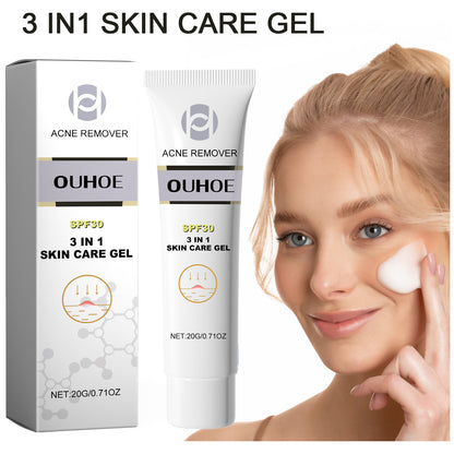 Ouhoe Facial Acne Removal Gel သည် နက်ရှိုင်းစွာ သန့်စင်ပေးပြီး ဝက်ခြံအမည်းစက်များနှင့် ဝက်ခြံများကို သက်သာပျောက်ကင်းစေသော အစိုဓာတ်ထိန်း Gel ၊ 
