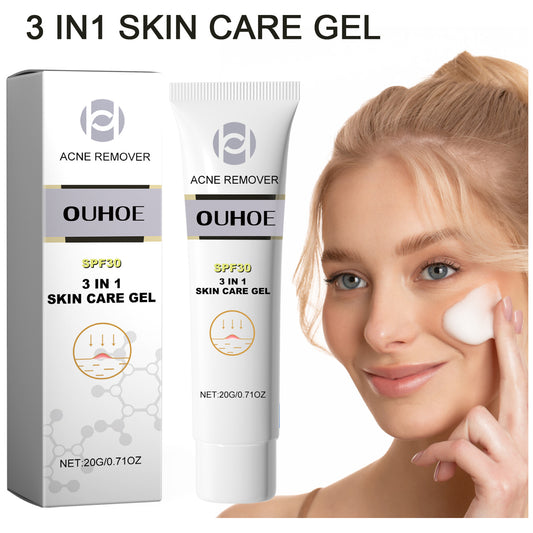 Ouhoe Facial Acne Removal Gel Deep Cleansing and Diminishing Acne Blackheads and Marks Moisturizing Skin Repair Gel 