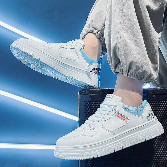 Shoes men's 2023 new trendy men's handsome all-match casual sports shoes men's non-slip breathable small white board shoes men