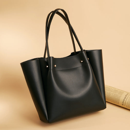 Women's bag new style 2023 European and American fashion simple shoulder bag large capacity women's handbag tote bag one piece drop shipping 