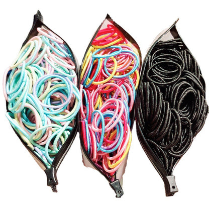 Simple children's hair accessories do not wrap hair baby hair ring Korean version simple rubber band girls color basic hair rope headdress 
