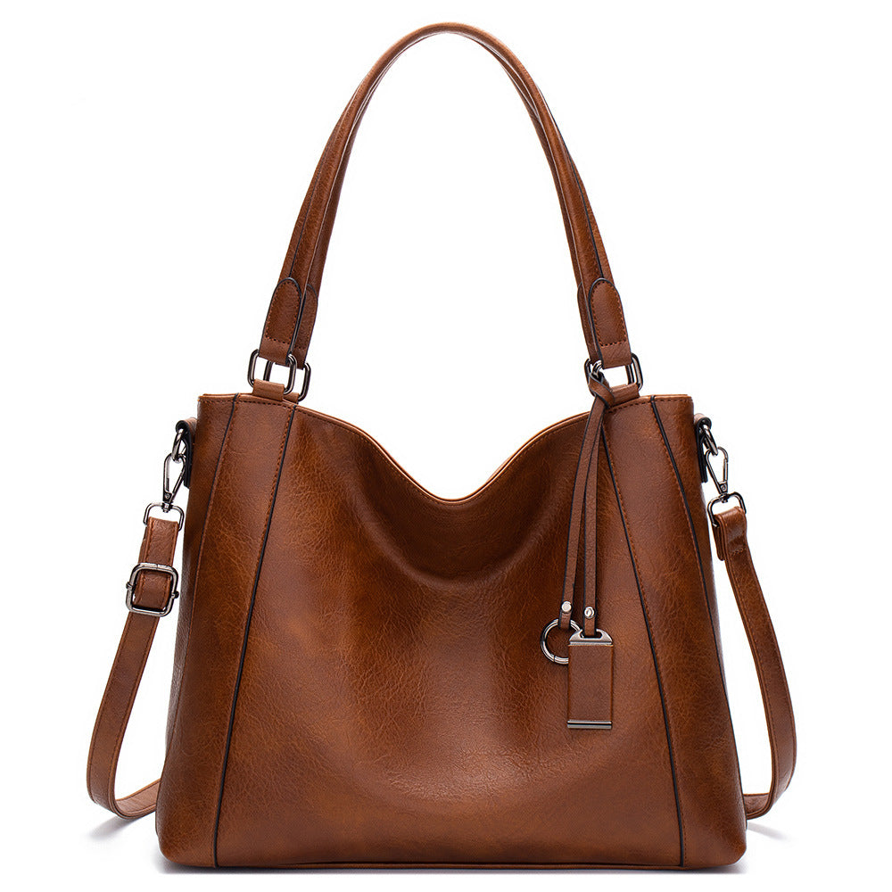 2023 New Foreign Trade Women's Bags Handbags Casual Simple Women's Hand-held Single Shoulder PU Crossbody Bag One Piece Dropshipping 