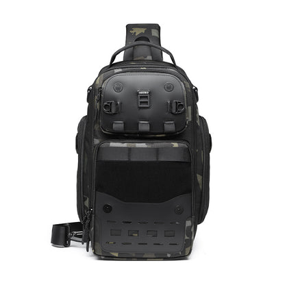 Ozuko new crossbody bag boys sports large capacity chest bag men outdoor waterproof men's shoulder crossbody bag 