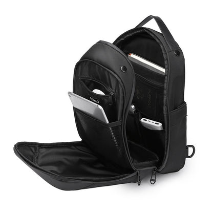 Ozuko new men's crossbody bag large capacity waterproof men's bag high-end business chest bag men's crossbody chest bag 