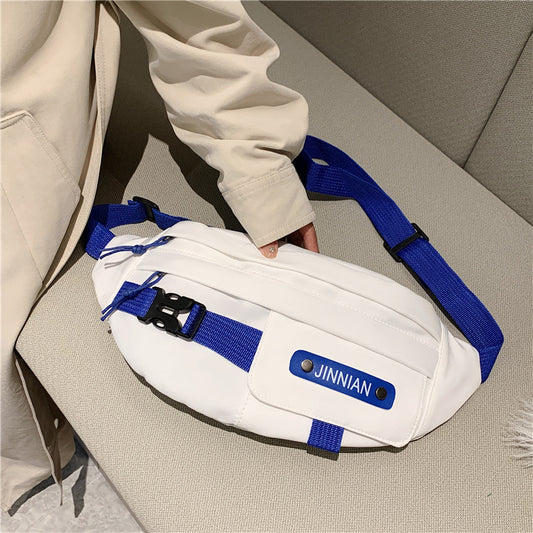 Klein blue all-match casual bag 2022 autumn new retro Japanese tooling Messenger tide brand Harajuku waist bag chest bag 
