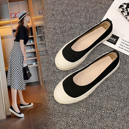 Fisherman shoes women's evening wind 2023 summer new canvas shoes thin section breathable women's shoes slip on soft sole shoes 