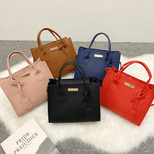 外贸女士手提包2021ladies hand bags手机包化妆包荔枝纹小购物袋