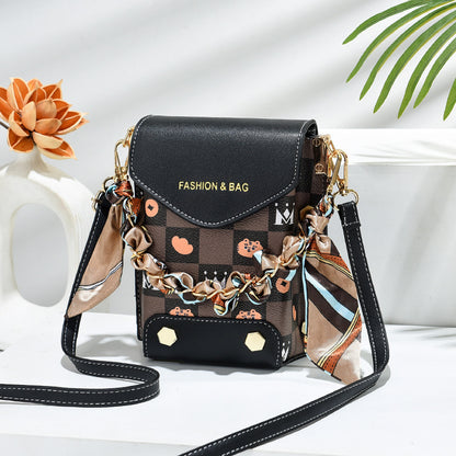 2022 Summer New Mobile Phone Bag Crossbody Bag Women’s Bag Fashion Single Shoulder Retro Small Square Bag Mini Mobile Phone Bag Wholesale 