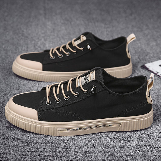 Shoes men's 2023 summer new breathable men's shoes fashion trend canvas shoes students all-match sneakers casual shoes 