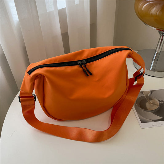 Bags for Women 2021 New Autumn and Winter Trendy Korean Version Large Capacity Crossbody Bag Casual Lightweight Oxford Cloth Simple Dumpling Bag