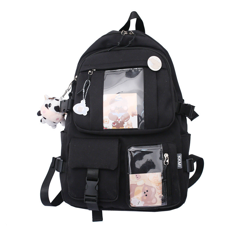 Japanese Harajuku schoolbag female Korean version high school college student junior high school student backpack cute girly heart primary school student backpack 