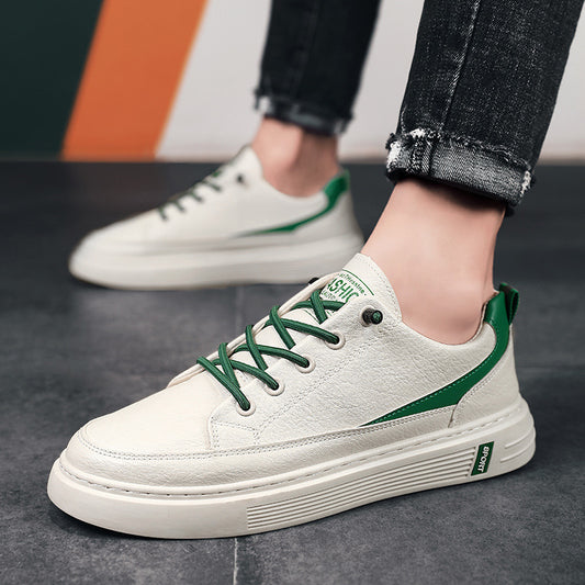 2021 new men's shoes winter height increase small white shoes all-match sports casual sneakers autumn slip-on XL777 