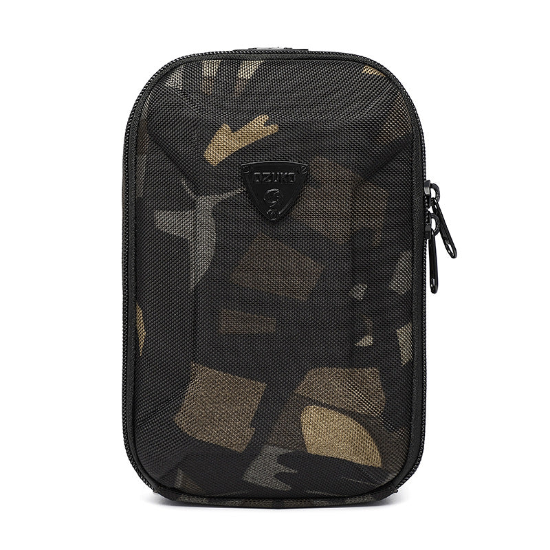 ozuko New Mini Crossbody Bag Casual Men's Clutch Hard Shell Korean Style Small Shoulder Bag Men's Bag 