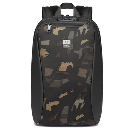 ozuko new business backpack commuting fashion student school bag casual waterproof computer backpack backpack 