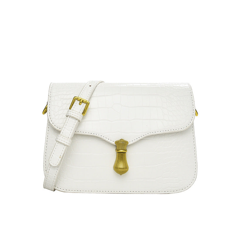 Niche crossbody women's bag 2023 new crocodile pattern bag small square bag retro fashion trend women's shoulder bag bag 