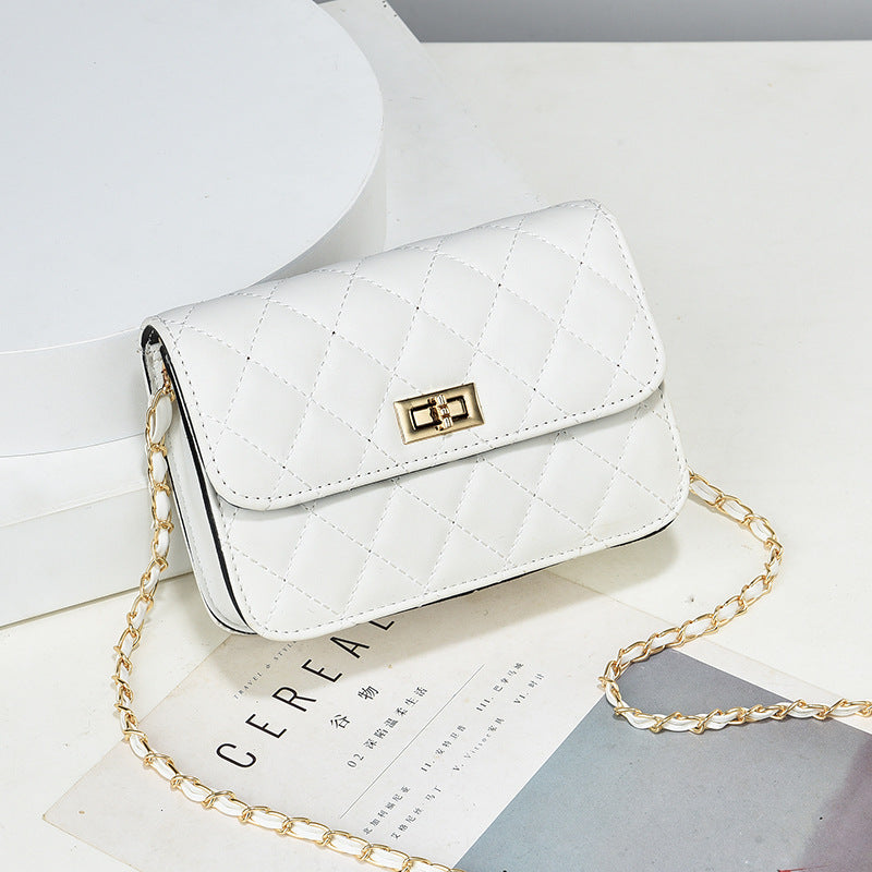 Bags for women Xiaoxiangfeng Internet celebrity new diamond chain with niche texture small square bag versatile crossbody shoulder bag for women 