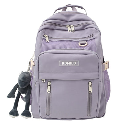 School bag male ins Korean version Harajuku ulzzang female high school student versatile large capacity multi-layer backpack backpack 