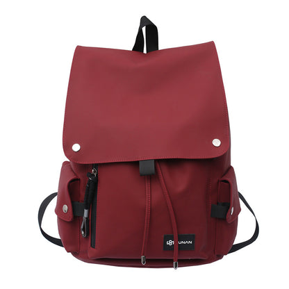 Trendy men's and women's backpacks wholesale water-repellent motorcycle large capacity large cover student school bag new backpack 