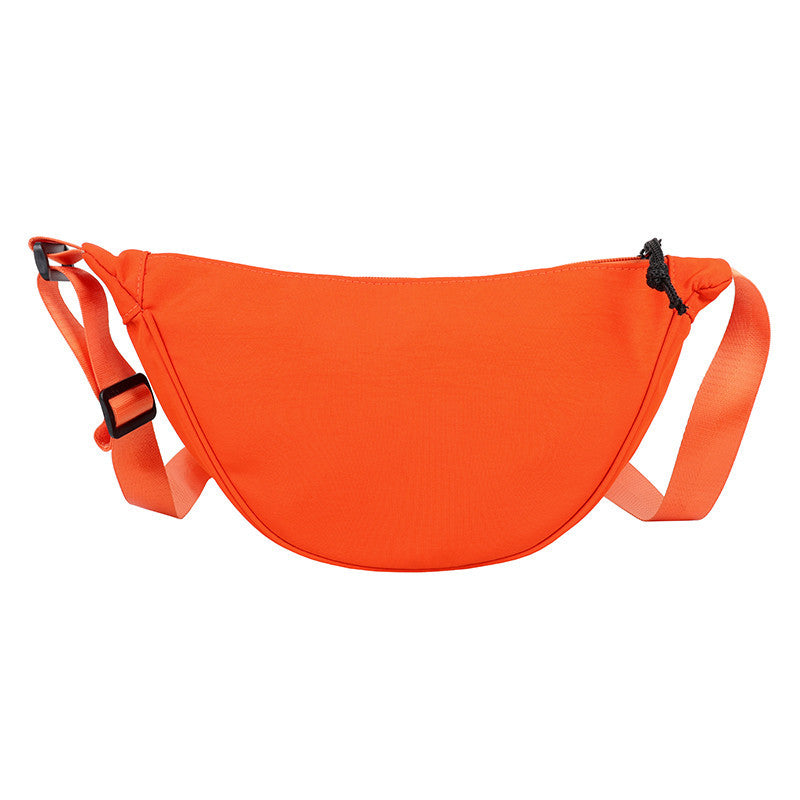 Nylon dumpling bag for women 2021 new trendy Korean version fashionable simple shoulder bag Internet celebrity large capacity crossbody waist bag 