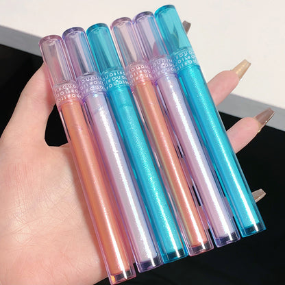 OUOII gilt စိတ်ကူးယဉ်အရည် eye shadow အကောင်းစား glitter glitter အမှုန့် pearlescent silkworm အရည် eye shadow အလှကုန် 