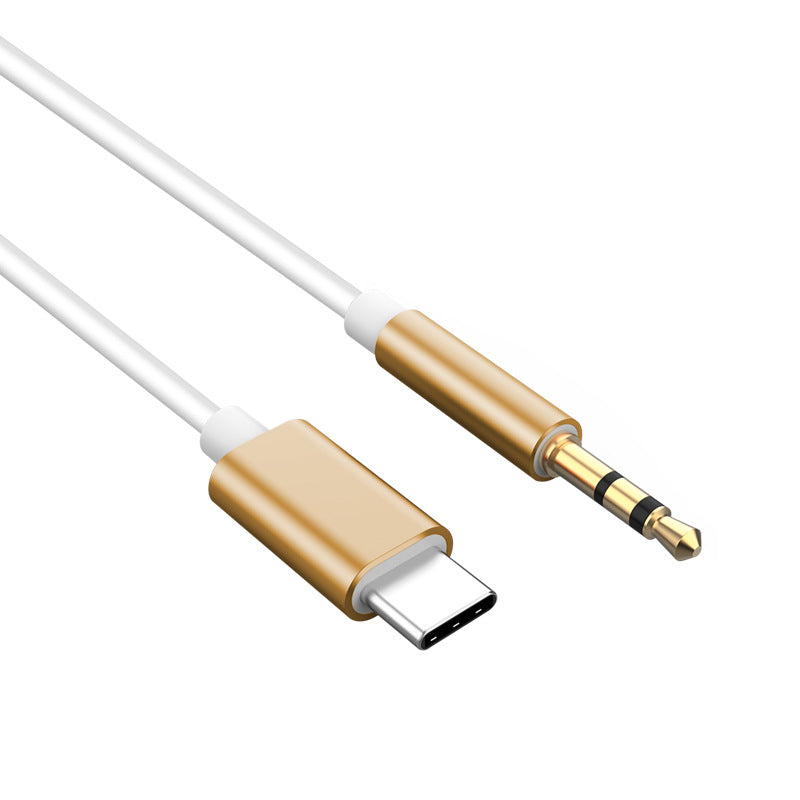 Type-C转3.5mm音频线小汽车音响AUX车载连接线手机音箱功放转换线