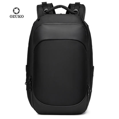 Ozuko Business Backpack Lightweight Waterproof Computer Backpack Business Male College Student Schoolbag Backpack Good-looking 