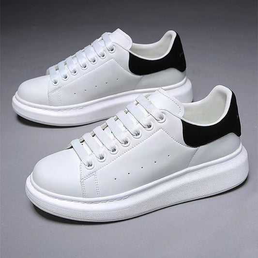 McQueen's same style of small white shoes women's 2023 hot style all-match muffin thick-soled heightened women's shoes casual new breathable sneakers 
