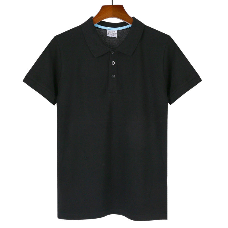2024新款男装宽松翻领短袖男式t恤POLO衫夏季广告衫团体服半袖