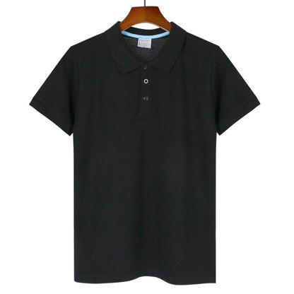 2024新款男装宽松翻领短袖男式t恤POLO衫夏季广告衫团体服半袖