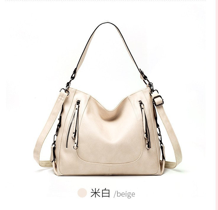 Cross-border new 2023 women's bag trendy fashion large-capacity tote bag handbag one-shoulder cross-body European and American retro large bag