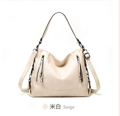 Cross-border new 2023 women's bag trendy fashion large-capacity tote bag handbag one-shoulder cross-body European and American retro large bag