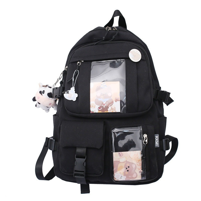 Japanese Harajuku schoolbag female Korean version high school college student junior high school student backpack cute girly heart primary school student backpack 