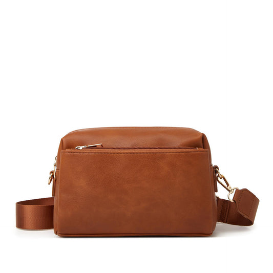 Women's bag single shoulder crossbody small bag 2023 new multi-zipper water repellent PU women's bag women's small square bag 