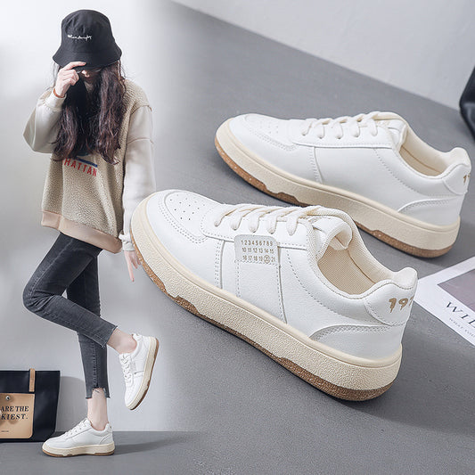 ins Korean version of the white shoes female 2022 spring new student casual trend board shoes female running sneakers HB05 
